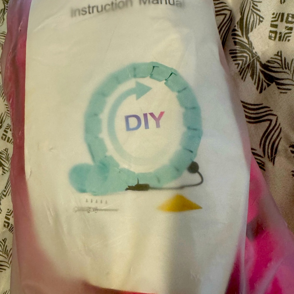 Pink fitness hoop
